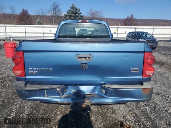 2005 Dodge Dakota SLT with VIN 1D7HW42N95S102352, listed as a Copart auction lot 80290684 with 106,205 mi miles and Salvage title. Bid and sale history available at DreamBid. Image 6.