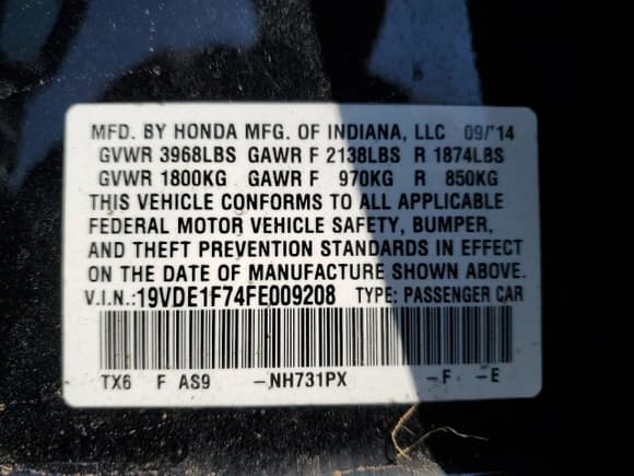✅ 2015 Acura ILX Technology • VIN: 19VDE1F74FE009208 • Lot: 71470835. Wystawiony na Copart z przebiegiem Nie podano. Bezpłatny archiwum sprzedaży aukcyjnych z USA i szczegółowy raport historii pojazdu na DreamBid. Zdjęcie 12.