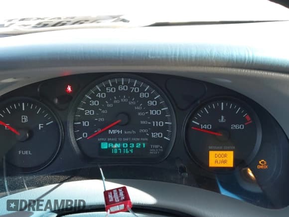 ✅ 2003 Chevrolet Impala • VIN: 2G1WF52E339210514 • Lot: 43788232. Wystawiony na IAAI z przebiegiem 187 164 mil. Bezpłatny archiwum sprzedaży aukcyjnych z USA i szczegółowy raport historii pojazdu na DreamBid. Zdjęcie 7.