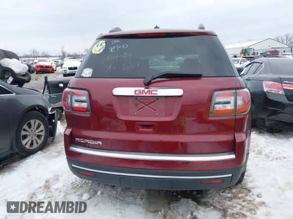 ✅ 2016 GMC Acadia SLE • VIN: 1GKKRPKD4GJ156817 • Lot: 41332043. Listed on IAAI with 111,044 mi. Free auction sales archive from the USA and detailed vehicle history report at DreamBid. Image 17.