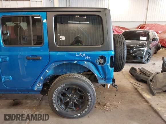 ✅ 2021 Jeep Wrangler Unlimited Sport S • VIN: 1C4HJXDG9MW797013 • Lot: 41966754. Listed on IAAI with 53,583 mi. Free auction sales archive from the USA and detailed vehicle history report at DreamBid. Image 6.