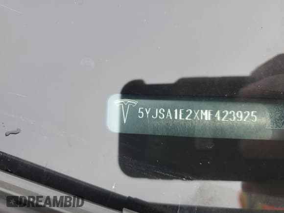 ✅ 2021 Tesla Model S Long Range Plus • VIN: 5YJSA1E2XMF423925 • Lot: 81634915. Wystawiony na Copart z przebiegiem Nie podano. Bezpłatny archiwum sprzedaży aukcyjnych z USA i szczegółowy raport historii pojazdu na DreamBid. Zdjęcie 12.