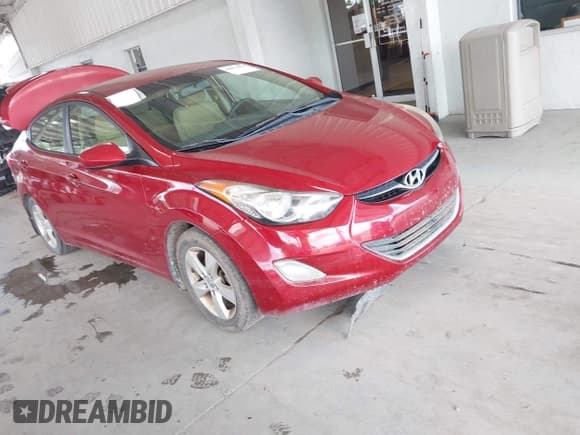 ✅ 2013 Hyundai Elantra GLS • VIN: KMHDH4AE0DU495810 • Lot: 43572371. Listed on IAAI with 83,313 mi. Free auction sales archive from the USA and detailed vehicle history report at DreamBid. Image 1.
