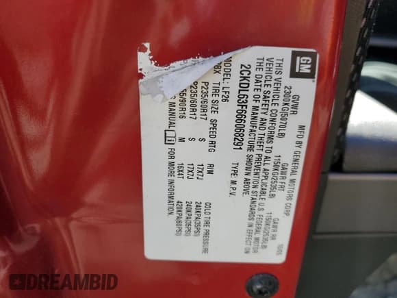 ✅ 2006 Pontiac Torrent • VIN: 2CKDL63F666068291 • Lot: 73842124. Wystawiony na Copart z przebiegiem 213 381 mil. Bezpłatny archiwum sprzedaży aukcyjnych z USA i szczegółowy raport historii pojazdu na DreamBid. Zdjęcie 13.