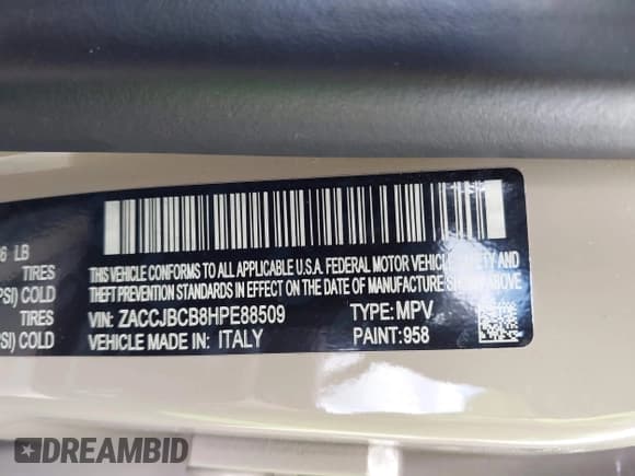 ✅ 2017 Jeep Renegade Trailhawk • VIN: ZACCJBCB8HPE88509 • Лот: 42210098. Опубликован ранее на IAAI с пробегом 114 832 миль. Бесплатный доступ к архиву аукционных продаж из США и подробный отчёт об истории автомобиля на DreamBid. Изображение 9.