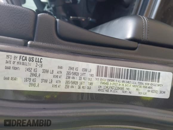 ✅ 2018 Jeep Grand Cherokee Laredo E • VIN: 1C4RJFAG7JC294905 • Lot: 42452977. Listed on IAAI with 75,916 mi. Free auction sales archive from the USA and detailed vehicle history report at DreamBid. Image 9.