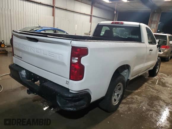 2022 Chevrolet Silverado 1500 Work Truck z VIN 3GCNWAED2NG184060, wystawiony jako Copart lot #83856144 z przebiegiem 36 869 mil mil oraz Szkoda całkowita • Salvage title. Historia ofert i sprzedaży dostępna na DreamBid. Obrazek 3.