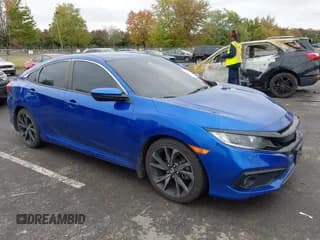 ✅ 2020 Honda Civic Sport • VIN: 2HGFC2F88LH593487 • Лот: 43435672. Опубликован ранее на IAAI с пробегом 76 240 миль. Бесплатный доступ к архиву аукционных продаж из США и подробный отчёт об истории автомобиля на DreamBid. Изображение 1.