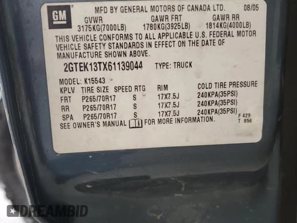 ✅ 2006 GMC Sierra 1500 SLE2 • VIN: 2GTEK13TX61139044 • Lot: 78922514. Wystawiony na Copart z przebiegiem Nie podano. Bezpłatny archiwum sprzedaży aukcyjnych z USA i szczegółowy raport historii pojazdu na DreamBid. Zdjęcie 13.