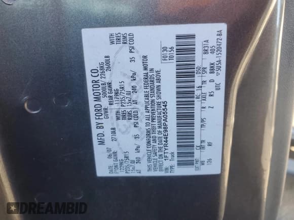 ✅ 2008 Ford Ranger XLT • VIN: 1FTYR44E98PA05545 • Lot: 88788775. Listed on Copart with 153,910 mi. Free auction sales archive from the USA and detailed vehicle history report at DreamBid. Image 12.