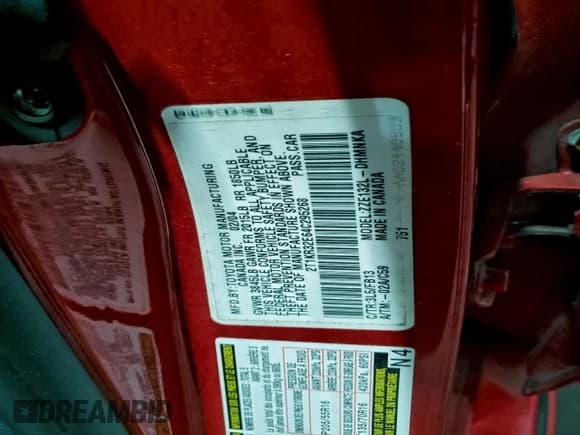 ✅ 2004 Toyota Matrix Std • VIN: 2T1KR32E64C295268 • Lot: 96166245. Wystawiony na Copart z przebiegiem 168 490 mil. Bezpłatny archiwum sprzedaży aukcyjnych z USA i szczegółowy raport historii pojazdu na DreamBid. Zdjęcie 12.