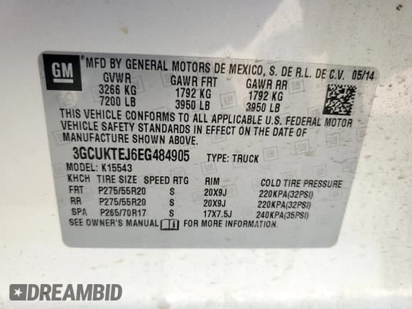 ✅ 2014 Chevrolet Silverado 1500 High Country • VIN: 3GCUKTEJ6EG484905 • Лот: 64757985. Опубликован ранее на Copart с пробегом 134 296 миль. Бесплатный доступ к архиву аукционных продаж из США и подробный отчёт об истории автомобиля на DreamBid. Изображение 13.