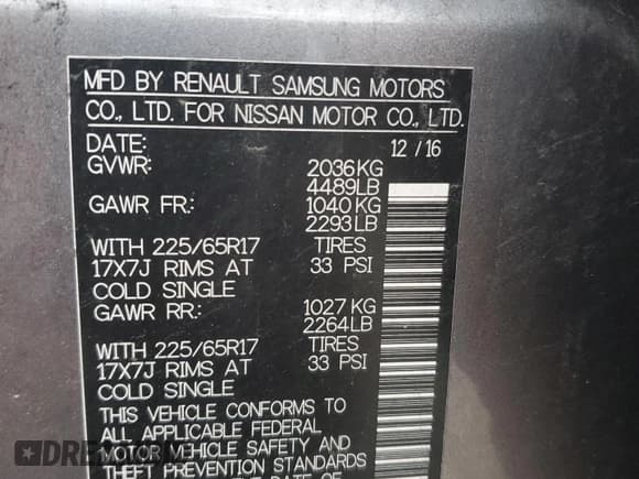 ✅ 2017 Nissan Rogue SV • VIN: KNMAT2MT4HP534245 • Lot: 61446045. Listed on Copart with 258,546 mi. Free auction sales archive from the USA and detailed vehicle history report at DreamBid. Image 12.