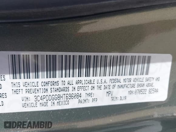 ✅ 2017 Dodge Journey Crossroad Plus • VIN: 3C4PDDGG8HT696084 • Lot: 42822588. Listed on IAAI with 73,368 mi. Free auction sales archive from the USA and detailed vehicle history report at DreamBid. Image 9.