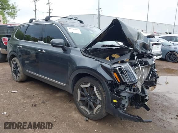 ✅ 2023 Kia Telluride S • VIN: 5XYP6DGC7PG339945 • Lot: 41903398. Listed on IAAI with 25,072 mi. Free auction sales archive from the USA and detailed vehicle history report at DreamBid. Image 1.