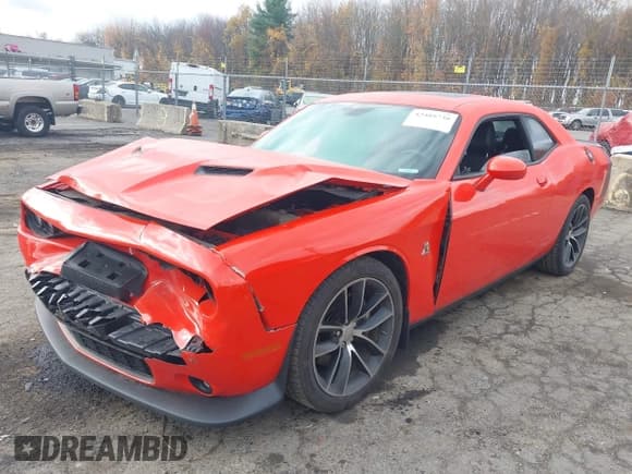 ✅ 2016 Dodge Challenger R/T Scat Pack • VIN: 2C3CDZFJ7GH344327 • Lot: 43489730. Listed on IAAI with 57,033 mi. Free auction sales archive from the USA and detailed vehicle history report at DreamBid. Image 2.