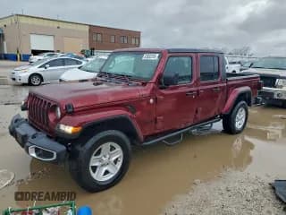 ✅ 2021 Jeep Gladiator Sport S • VIN: 1C6HJTAG7ML523394 • Лот: 93932255. Опубликован ранее на Copart с пробегом 85 545 миль. Бесплатный доступ к архиву аукционных продаж из США и подробный отчёт об истории автомобиля на DreamBid. Изображение 1.