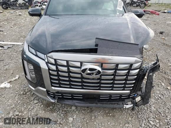 2024 Hyundai Palisade Calligraphy with VIN KM8R7DGE6RU696117, listed as a Copart auction lot 63986934 with 7,561 mi miles and Salvage title. Bid and sale history available at DreamBid. Image 12.