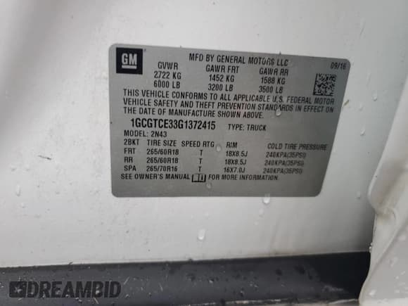 ✅ 2016 Chevrolet Colorado 4WD LT • VIN: 1GCGTCE33G1372415 • Lot: 74436604. Wystawiony na Copart z przebiegiem Nie podano. Bezpłatny archiwum sprzedaży aukcyjnych z USA i szczegółowy raport historii pojazdu na DreamBid. Zdjęcie 13.