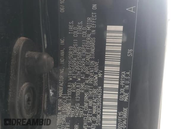 ✅ 2011 Toyota Sienna SE • VIN: 5TDXK3DC2BS046394 • Lot: 85347375. Listed on Copart with 143,153 mi. Free auction sales archive from the USA and detailed vehicle history report at DreamBid. Image 13.