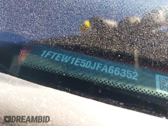 ✅ 2018 Ford F-150 XL • VIN: 1FTEW1E50JFA66352 • Lot: 43604690. Listed on IAAI with 77,248 mi. Free auction sales archive from the USA and detailed vehicle history report at DreamBid. Image 9.