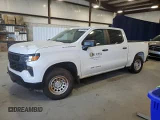 2022 Chevrolet Silverado 1500 Work Truck with VIN 3GCUDAED4NG617427, listed as a Copart auction lot 50957205 with 61,987 mi miles and Salvage title. Bid and sale history available at DreamBid. Image 1.