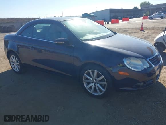 ✅ 2010 Volkswagen Eos Komfort • VIN: WVWBA7AH2AV014361 • Lot: 43596722. Listed on IAAI with 89,767 mi. Free auction sales archive from the USA and detailed vehicle history report at DreamBid. Image 1.