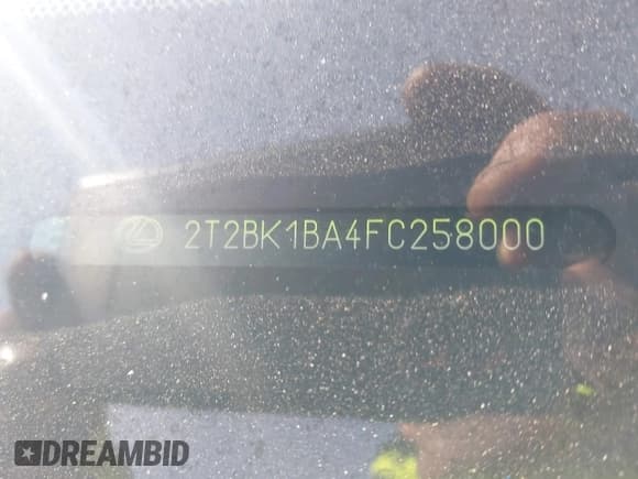 ✅ 2015 Lexus RX 350 • VIN: 2T2BK1BA4FC258000 • Lot: 43871452. Listed on IAAI with 111,916 mi. Free auction sales archive from the USA and detailed vehicle history report at DreamBid. Image 18.