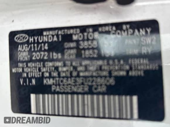 2015 Hyundai Veloster Turbo z VIN KMHTC6AE3FU228606, wystawiony jako Copart lot #48008524 z przebiegiem 103 559 mil mil oraz . Historia ofert i sprzedaży dostępna na DreamBid. Obrazek 10.