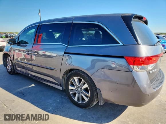 ✅ 2015 Honda Odyssey Touring Elite • VIN: 5FNRL5H92FB009632 • Lot: 90638145. Listed on Copart with 169,872 mi. Free auction sales archive from the USA and detailed vehicle history report at DreamBid. Image 2.