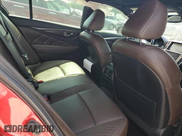 ✅ 2017 Infiniti Q50 Red Sport 400 • VIN: JN1FV7AP5HM850763 • Lot: 62001625. Listed on Copart with 75,479 mi. Free auction sales archive from the USA and detailed vehicle history report at DreamBid. Image 10.