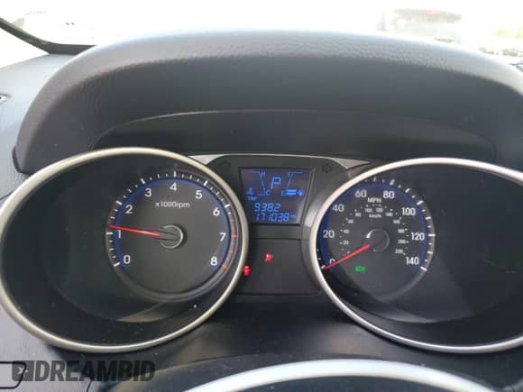 2014 Hyundai Tucson SE z VIN KM8JUCAG1EU865836, wystawiony jako Copart lot #81017045 z przebiegiem 171 038 mil mil oraz Szkoda całkowita • Salvage title. Historia ofert i sprzedaży dostępna na DreamBid. Obrazek 9.