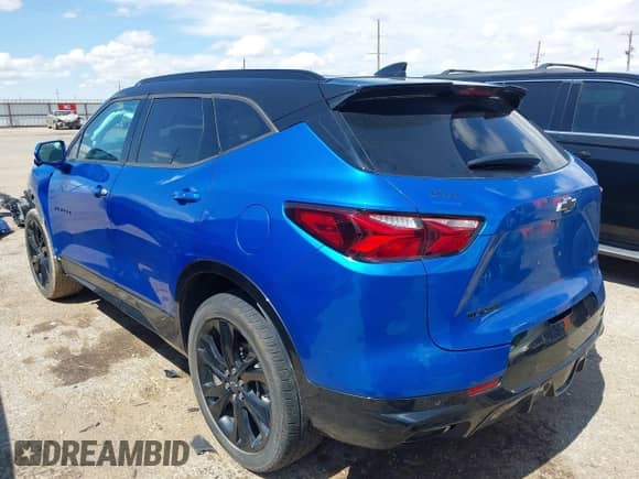 2020 Chevrolet Blazer RS z VIN 3GNKBERS0LS563316, wystawiony jako IAAI lot #42465418 z przebiegiem 63 756 mil mil oraz . Historia ofert i sprzedaży dostępna na DreamBid. Obrazek 3.