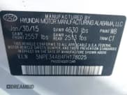 ✅ 2015 Hyundai Sonata Sport • VIN: 5NPE34AB4FH178025 • Lot: 43651365. Listed on IAAI with 60,073 mi. Free auction sales archive from the USA and detailed vehicle history report at DreamBid. Image 9.