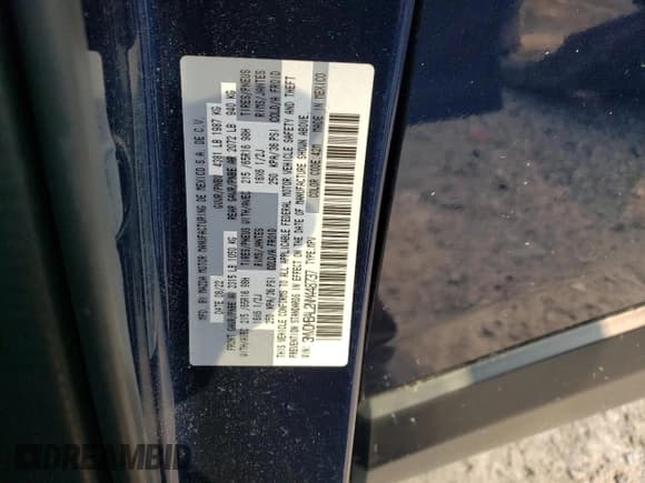 ✅ 2022 Mazda CX-30 S • VIN: 3MVDMBAL2NM448737 • Lot: 58750495. Listed on Copart with 25,239 mi. Free auction sales archive from the USA and detailed vehicle history report at DreamBid. Image 13.