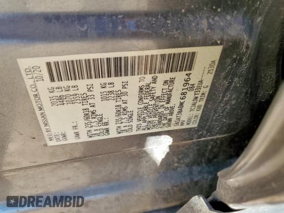 ✅ 2021 Nissan Rogue SV • VIN: 5N1AT3BA8MC681964 • Lot: 84047785. Listed on Copart with 83,014 mi. Free auction sales archive from the USA and detailed vehicle history report at DreamBid. Image 13.