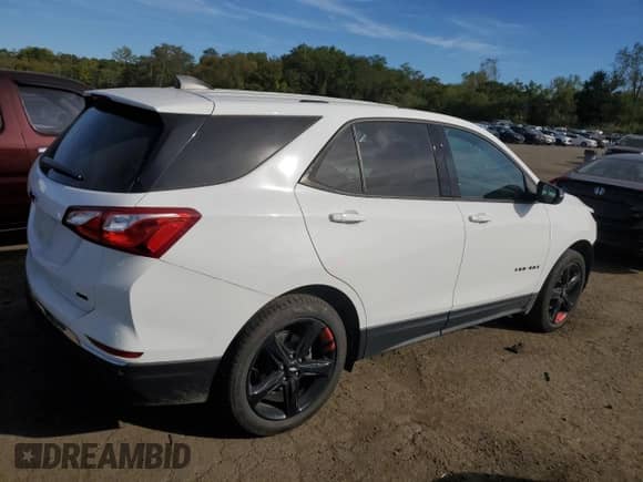 2019 Chevrolet Equinox LT with VIN 2GNAXVEX7K6185684, listed as a Copart auction lot 84585865 with 87,675 mi miles and Salvage title. Bid and sale history available at DreamBid. Image 3.