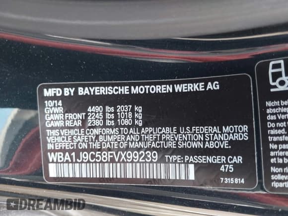 ✅ 2015 BMW 2 Series M235i xDrive • VIN: WBA1J9C58FVX99239 • Lot: 42623966. Wystawiony na IAAI z przebiegiem 80 160 mil. Bezpłatny archiwum sprzedaży aukcyjnych z USA i szczegółowy raport historii pojazdu na DreamBid. Zdjęcie 9.