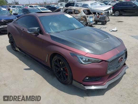✅ 2017 Infiniti Q60 Premium • VIN: JN1CV7EK0HM110992 • Lot: 42561643. Listed on IAAI with 65,928 mi. Free auction sales archive from the USA and detailed vehicle history report at DreamBid. Image 1.