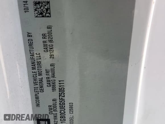 ✅ 2015 Chevrolet Silverado 2500HD Work Truck • VIN: 1GB0CUEG5FZ505111 • Lot: 64945525. Wystawiony na Copart z przebiegiem 253 037 mil. Bezpłatny archiwum sprzedaży aukcyjnych z USA i szczegółowy raport historii pojazdu na DreamBid. Zdjęcie 12.