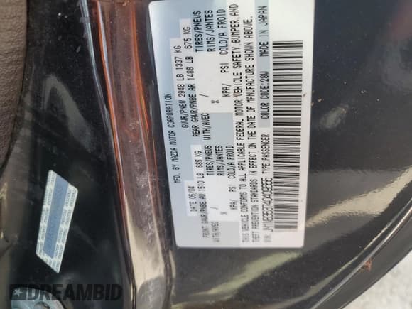 ✅ 2004 Mazda MX-5 Miata Cloth • VIN: JM1NB353740409655 • Lot: 74809504. Wystawiony na Copart z przebiegiem Nie podano. Bezpłatny archiwum sprzedaży aukcyjnych z USA i szczegółowy raport historii pojazdu na DreamBid. Zdjęcie 13.