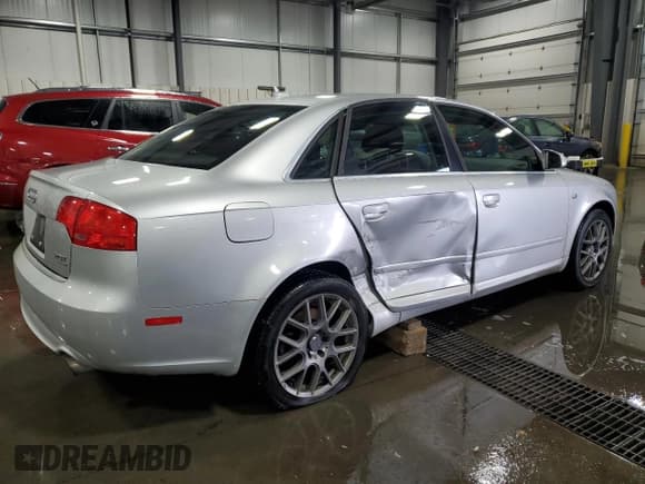 ✅ 2008 Audi A4 2.0T • VIN: WAUDF78E78A067769 • Lot: 90471675. Listed on Copart with 155,875 mi. Free auction sales archive from the USA and detailed vehicle history report at DreamBid. Image 3.