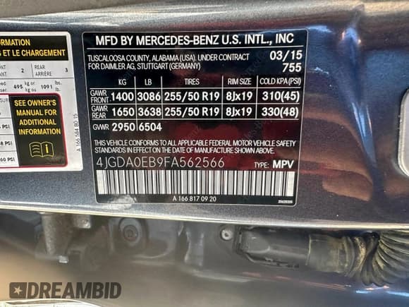 ✅ 2015 Mercedes-Benz M 250 • VIN: 4JGDA0EB9FA562566 • Lot: 96813845. Wystawiony na Copart z przebiegiem 214 577 mil. Bezpłatny archiwum sprzedaży aukcyjnych z USA i szczegółowy raport historii pojazdu na DreamBid. Zdjęcie 10.