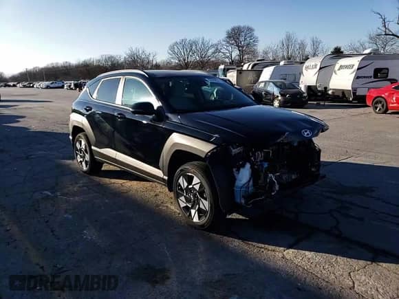 2024 Hyundai Kona SEL with VIN KM8HCCAB3RU127628, listed as a Copart auction lot 82998864 with 4,529 mi miles and Salvage title. Bid and sale history available at DreamBid. Image 14.