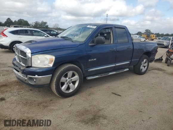 ✅ 2008 Dodge 1500 SLT • VIN: 1D7HA18N58J152356 • Лот: 78473684. Опубликован ранее на Copart с пробегом 270 096 миль. Бесплатный доступ к архиву аукционных продаж из США и подробный отчёт об истории автомобиля на DreamBid. Изображение 1.