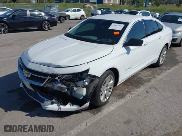 ✅ 2017 Chevrolet Impala LS • VIN: 2G11Z5S3XH9195355 • Lot: 43332901. Listed on IAAI with 76,632 mi. Free auction sales archive from the USA and detailed vehicle history report at DreamBid. Image 2.