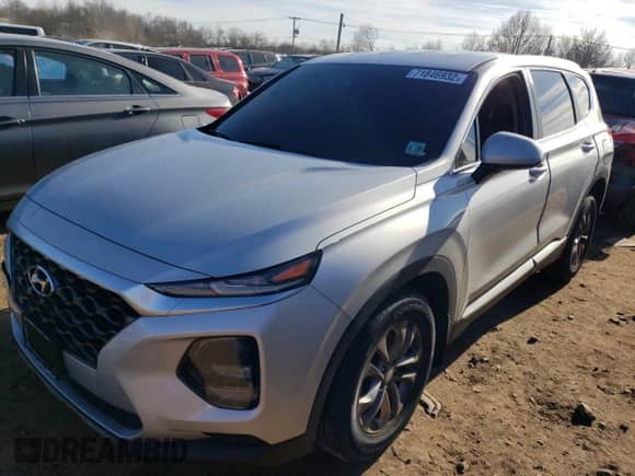 2019 Hyundai Santa Fe SE z VIN 5NMS23AD0KH133754, wystawiony jako Copart lot #71846932 z przebiegiem 45 200 mil mil oraz . Historia ofert i sprzedaży dostępna na DreamBid. Obrazek 1.