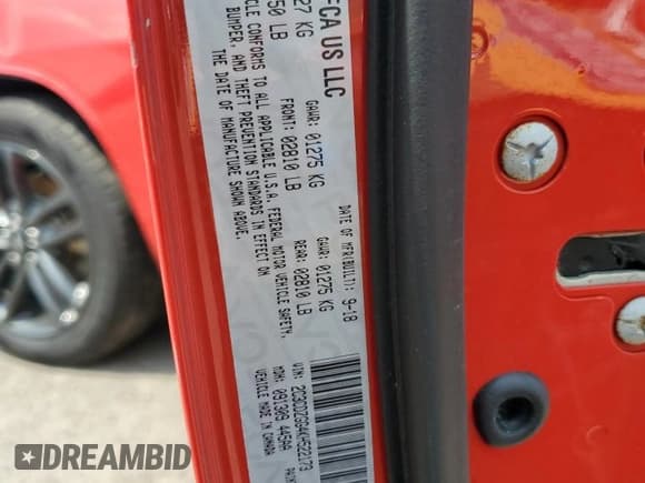 ✅ 2019 Dodge Challenger SXT • VIN: 2C3CDZGG4KH522173 • Lot: 65908284. Wystawiony na Copart z przebiegiem 95 134 mil. Bezpłatny archiwum sprzedaży aukcyjnych z USA i szczegółowy raport historii pojazdu na DreamBid. Zdjęcie 12.