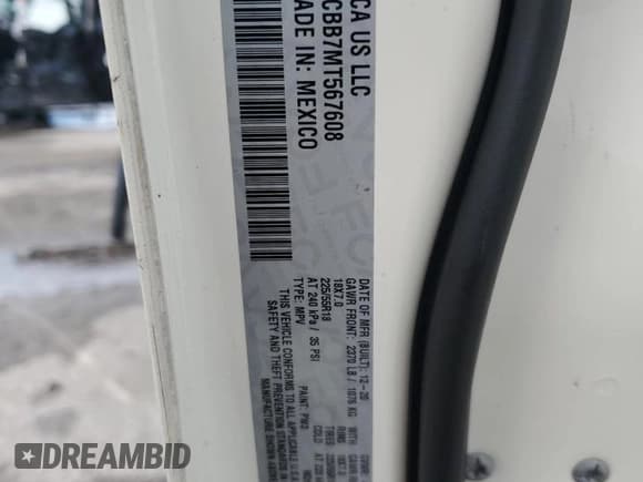 ✅ 2021 Jeep Compass Altitude • VIN: 3C4NJCBB7MT567608 • Lot: 85308675. Listed on Copart with 107,029 mi. Free auction sales archive from the USA and detailed vehicle history report at DreamBid. Image 13.