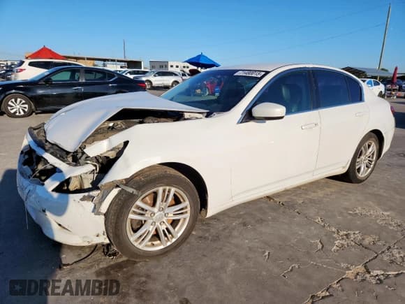 ✅ 2012 Infiniti G25 Journey • VIN: JN1DV6AP0CM812674 • Lot: 71480015. Listed on Copart with 204,823 mi. Free auction sales archive from the USA and detailed vehicle history report at DreamBid. Image 1.